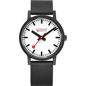 Mondaine Essence 41 mm - Weiß/Schwarz Mondaine Essence 41 mm - Weiß/Schwarz