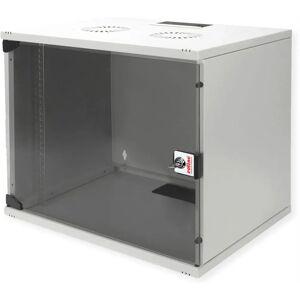 Roline 9U Wandmontage Rack - Stahl, Glastür Roline 9U Wandmontage Rack - Stahl, Glastür