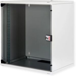 Roline armoire murale 12U - Acier, Porte en verre verrouillable - Publicité Roline armoire murale 12U - Acier, Porte en verre verrouillable - Publicité