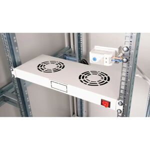 Roline 26.21.0106 Rack-Kühlventilator - 2 Lüfter, Grau Roline 26.21.0106 Rack-Kühlventilator - 2 Lüfter, Grau