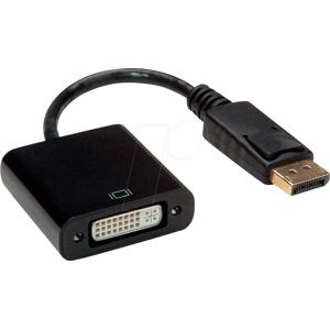 VALUE DisplayPort DVI Adapter - 0.15m Black VALUE DisplayPort DVI Adapter - 0.15m Black