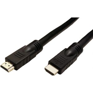 Roline HDMI Kabel - 10m, 4K UHD, Aktiv Signal, Sort Roline HDMI Kabel - 10m, 4K UHD, Aktiv Signal, Sort