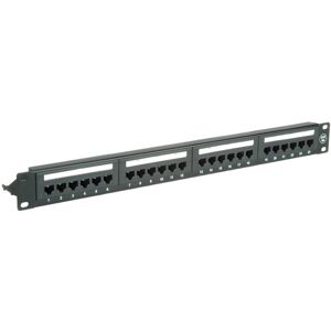 VALUE Cat.6A Patch Panel - 24 Ports - Schwarz - 19-Zoll VALUE Cat.6A Patch Panel - 24 Ports - Schwarz - 19-Zoll