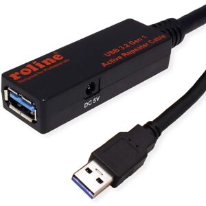 Roline USB Active Repeater Cable - 20m, Black, USB 3.2 Gen 1 Roline USB Active Repeater Cable - 20m, Black, USB 3.2 Gen 1