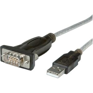 Roline Seriekabel-omformer - 1,8m Grå USB til RS232 Roline Seriekabel-omformer - 1,8m Grå USB til RS232