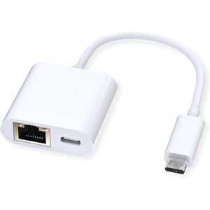 Roline USB 3.2 Gen 2 Type C to Gigabit Ethernet Adapter - White Roline USB 3.2 Gen 2 Type C to Gigabit Ethernet Adapter - White