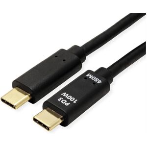Value USB-kabel 3m Sort - USB 2.0 & USB-C Value USB-kabel 3m Sort - USB 2.0 & USB-C