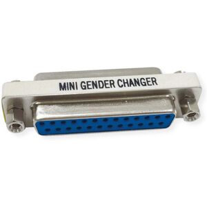 VALUE Mini-gender changer for D-Sub 25-pin connectors - Connects two identical connectors VALUE Mini-gender changer for D-Sub 25-pin connectors - Connects two identical connectors