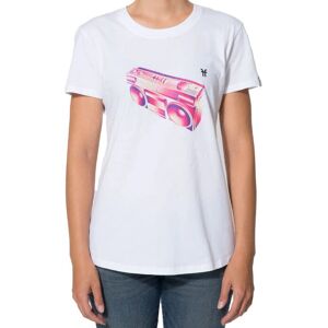 FACTION GHETTO BLASTER TEE Bianco - T-shirt FACTION GHETTO BLASTER TEE Bianco - T-shirt