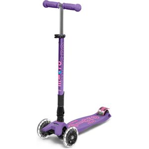 Micro Scooters Maxi Micro Deluxe LED Foldable Kids Scooter - Purple Micro Scooters Maxi Micro Deluxe LED Foldable Kids Scooter - Purple