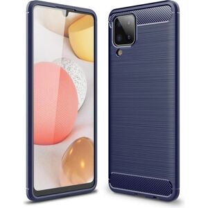 Custodia in silicone con aspetto carbone per Galaxy A12 Custodia in silicone con aspetto carbone per Galaxy A12