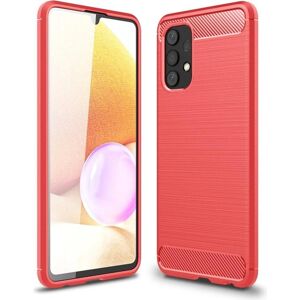 Cover-Discount - Galaxy A32 - Rot - Carbon Look - Phone case Cover-Discount - Galaxy A32 - Rot - Carbon Look - Phone case