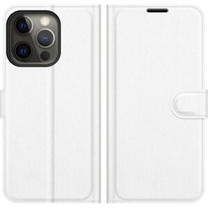Cover-Discount iPhone 13 Pro - Leder Etui Weiss - Smartphone Hülle Cover-Discount iPhone 13 Pro - Leder Etui Weiss - Smartphone Hülle