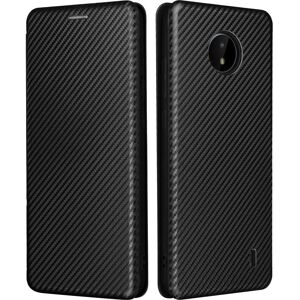 Coque Flip look carbone pour Nokia C20 - Smartphone Coque Flip look carbone pour Nokia C20 - Smartphone