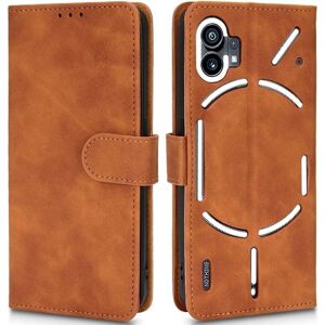 Cover-Discount Nothing Phone (1) Leder Etui Hülle braun - Smartphone Hülle Cover-Discount Nothing Phone (1) Leder Etui Hülle braun - Smartphone Hülle