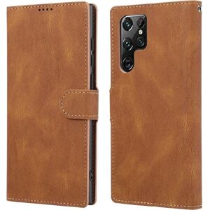 Cover-Discount Galaxy S23 Ultra - Leder Etui braun - Smartphone Hülle, Braun Cover-Discount Galaxy S23 Ultra - Leder Etui braun - Smartphone Hülle, Braun