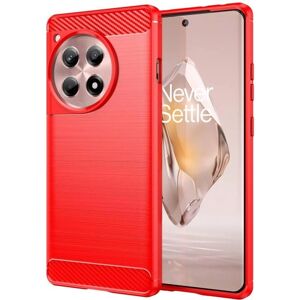 OnePlus - 12R - Metal Carbon Look - Rouge - Phone case OnePlus - 12R - Metal Carbon Look - Rouge - Phone case