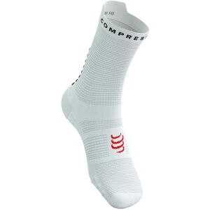 Meias de Corrida Compressport Pro Racing V4.0 Brancas - Meias de Corrida Meias de Corrida Compressport Pro Racing V4.0 Brancas - Meias de Corrida
