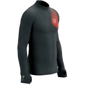 Compressport Tricou de trail de iarnă cu postură - Negru/Rosu - Tricou cu mânecă lungă Compressport Tricou de trail de iarnă cu postură - Negru/Rosu - Tricou cu mânecă lungă