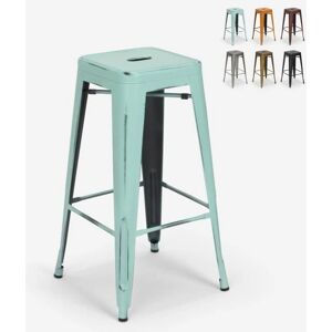 AHD Amazing Home Design - Taburete vintage de acero Steel Stale - Estilo industrial AHD Amazing Home Design - Taburete vintage de acero Steel Stale - Estilo industrial