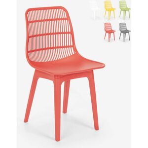 AHD AMAZING HOME DESIGN - Silla moderna de polipropileno roja AHD AMAZING HOME DESIGN - Silla moderna de polipropileno roja