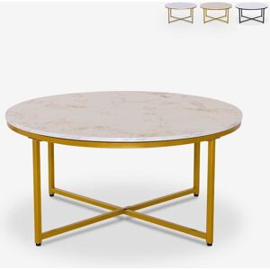 Ahd Amazing Home Design - Table basse moderne ronde - 90cm, Or - Publicité Ahd Amazing Home Design - Table basse moderne ronde - 90cm, Or - Publicité