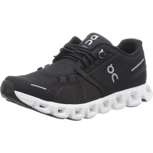 On Running Cloud 5 - Chaussures de course noires/blanches - Port quotidien - Publicité On Running Cloud 5 - Chaussures de course noires/blanches - Port quotidien - Publicité