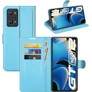 Realme GT Neo 2 - blau - Leder - Geldbörse-Hülle Realme GT Neo 2 - blau - Leder - Geldbörse-Hülle