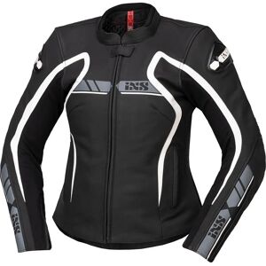Ixs RS-600 1.0 Giacca da motocicletta donna in pelle - Nero Bianco - Giacca da Moto Ixs RS-600 1.0 Giacca da motocicletta donna in pelle - Nero Bianco - Giacca da Moto