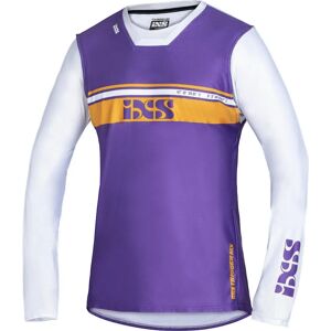 Ixs Trigger 2.0 Motocross Jersey - Slim Fit, White Purple - Motocross Jersey Ixs Trigger 2.0 Motocross Jersey - Slim Fit, White Purple - Motocross Jersey