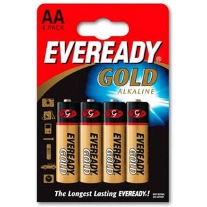 Piles AA Energizer Eveready Gold - Pack de 4 - Fiables Piles AA Energizer Eveready Gold - Pack de 4 - Fiables