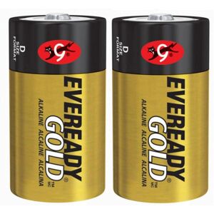 Pile alcaline Eveready LR20 - Pack de 2 - Puissance fiable Pile alcaline Eveready LR20 - Pack de 2 - Puissance fiable