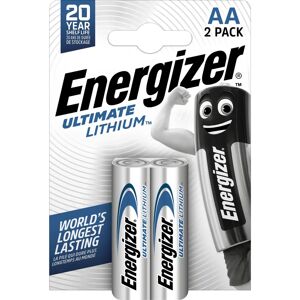 Batería Energizer Ultimate Lithium AA - Duradera, a prueba de fugas, rendimiento en temperaturas extremas Batería Energizer Ultimate Lithium AA - Duradera, a prueba de fugas, rendimiento en temperaturas extremas