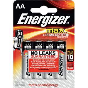 Energizer Max AA alkaliske batteri - 4 stk Energizer Max AA alkaliske batteri - 4 stk