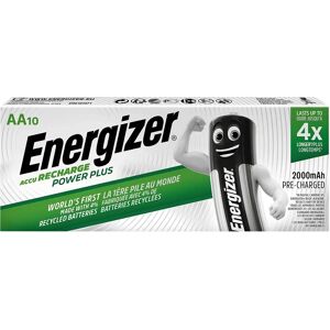 Energizer 634354 2000mAh AA Rechargeable Battery - Pack of 10 Energizer 634354 2000mAh AA Rechargeable Battery - Pack of 10