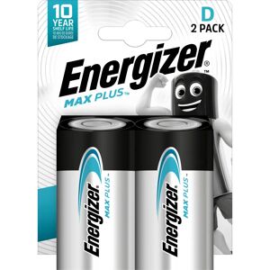 Energizer D Größe Max Plus Alkaline Batterie - Packung mit 2 Energizer D Größe Max Plus Alkaline Batterie - Packung mit 2