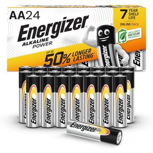 Piles AA Energizer - Pack de 24 - Puissance alcaline longue durée - Publicité Piles AA Energizer - Pack de 24 - Puissance alcaline longue durée - Publicité