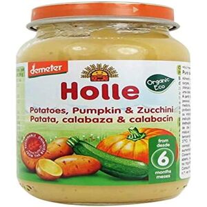 Puré Orgánico de Bebe HOLLE - Calabacín, Calabaza, Patata - 6 Meses+ Puré Orgánico de Bebe HOLLE - Calabacín, Calabaza, Patata - 6 Meses+