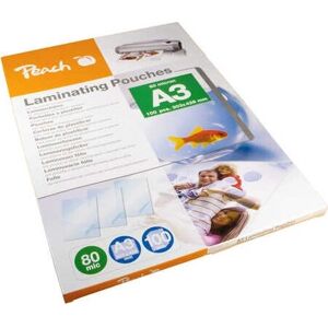 Peach PP580-01 Sobre de plastificación - 100 piezas - A3, 80μm Peach PP580-01 Sobre de plastificación - 100 piezas - A3, 80μm