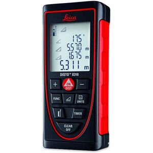 Distanziometro laser Leica X310 - 80m resistente a polvere e acqua, testato da cadute di 2 metri Distanziometro laser Leica X310 - 80m resistente a polvere e acqua, testato da cadute di 2 metri