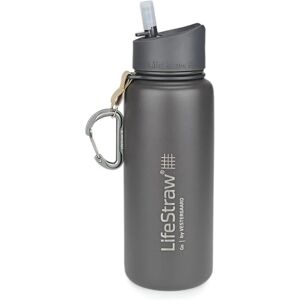 LifeStraw Stainless Steel Water Filter Bottle - Gray - 750ml LifeStraw Stainless Steel Water Filter Bottle - Gray - 750ml