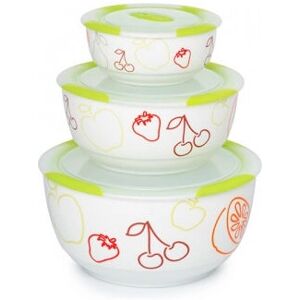 OURSSON BS2981RC/GA Bol à salade en céramique multicolore - 3 pcs - Publicité OURSSON BS2981RC/GA Bol à salade en céramique multicolore - 3 pcs - Publicité