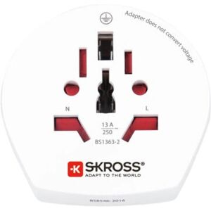 Skross 1500211-E Adaptateur de Prise Type F Universel Blanc - Adaptateur de Prise - Publicité Skross 1500211-E Adaptateur de Prise Type F Universel Blanc - Adaptateur de Prise - Publicité