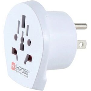 Skross 1.500221-E Power Plug Adapter - Universal, White - Power Plug Adapter Skross 1.500221-E Power Plug Adapter - Universal, White - Power Plug Adapter