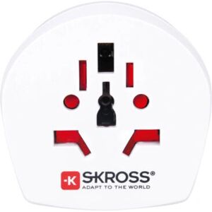Skross Power Plug Adapter - Universal, UK, Italy, Switzerland - Power Type F Skross Power Plug Adapter - Universal, UK, Italy, Switzerland - Power Type F