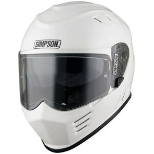 Casque Simpson Venom Blanc - Intégral, ECE 22.06 - Publicité Casque Simpson Venom Blanc - Intégral, ECE 22.06 - Publicité