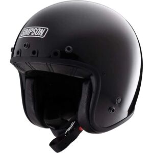 Casque moto Simpson Chopper Nero Lucido - Jet, ECE 22.06 - Publicité Casque moto Simpson Chopper Nero Lucido - Jet, ECE 22.06 - Publicité