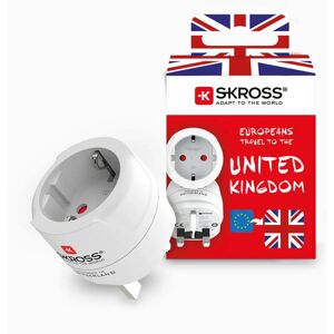 Adaptateur secteur EU vers UK avec terre - 13A - Blanc - Publicité Adaptateur secteur EU vers UK avec terre - 13A - Blanc - Publicité