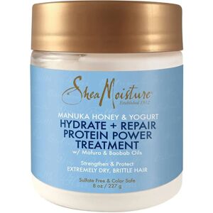 Shea Moisture Manuka Honey & Yogurt Hydrate & Repair Protein Power Treatment - Soin capillaire - Publicité Shea Moisture Manuka Honey & Yogurt Hydrate & Repair Protein Power Treatment - Soin capillaire - Publicité