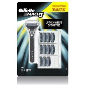 Gillette Mach 3 Holicí strojek - 12 Náhradních hlav Gillette Mach 3 Holicí strojek - 12 Náhradních hlav